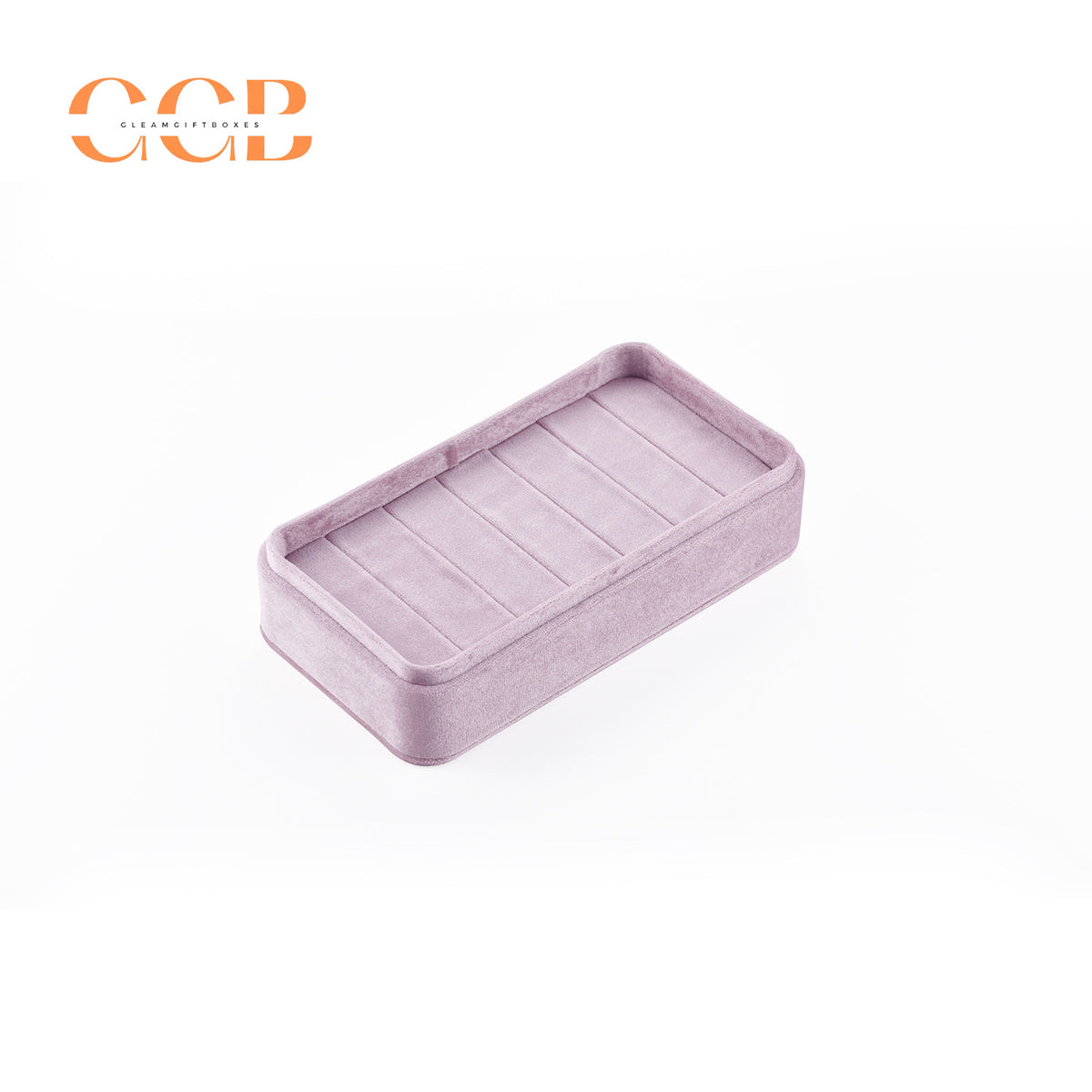 Velvet ring jewelry box tray, jewelry storage and display organizer, velvet ring holder case, wholesale jewelry packaging and display