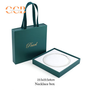 10pcs 19.5x19.5x4cm pearl necklace handbag box set, jewelry display packaging for earrings and bracelets, wholesale tote jewelry boxes