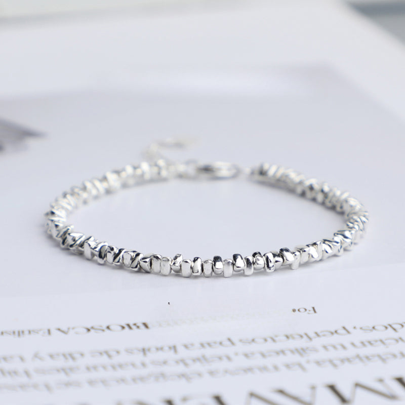 10pcs S925 Silver Triangle Spacer Beads