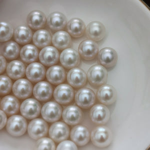 5A 1pc White round 10mm freshwater pearls