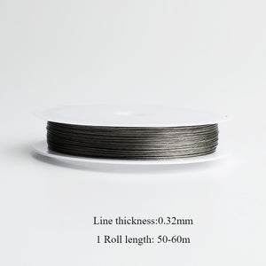 DIY Beading Steel Wire Threading Needle 0.32mm, 50 meters