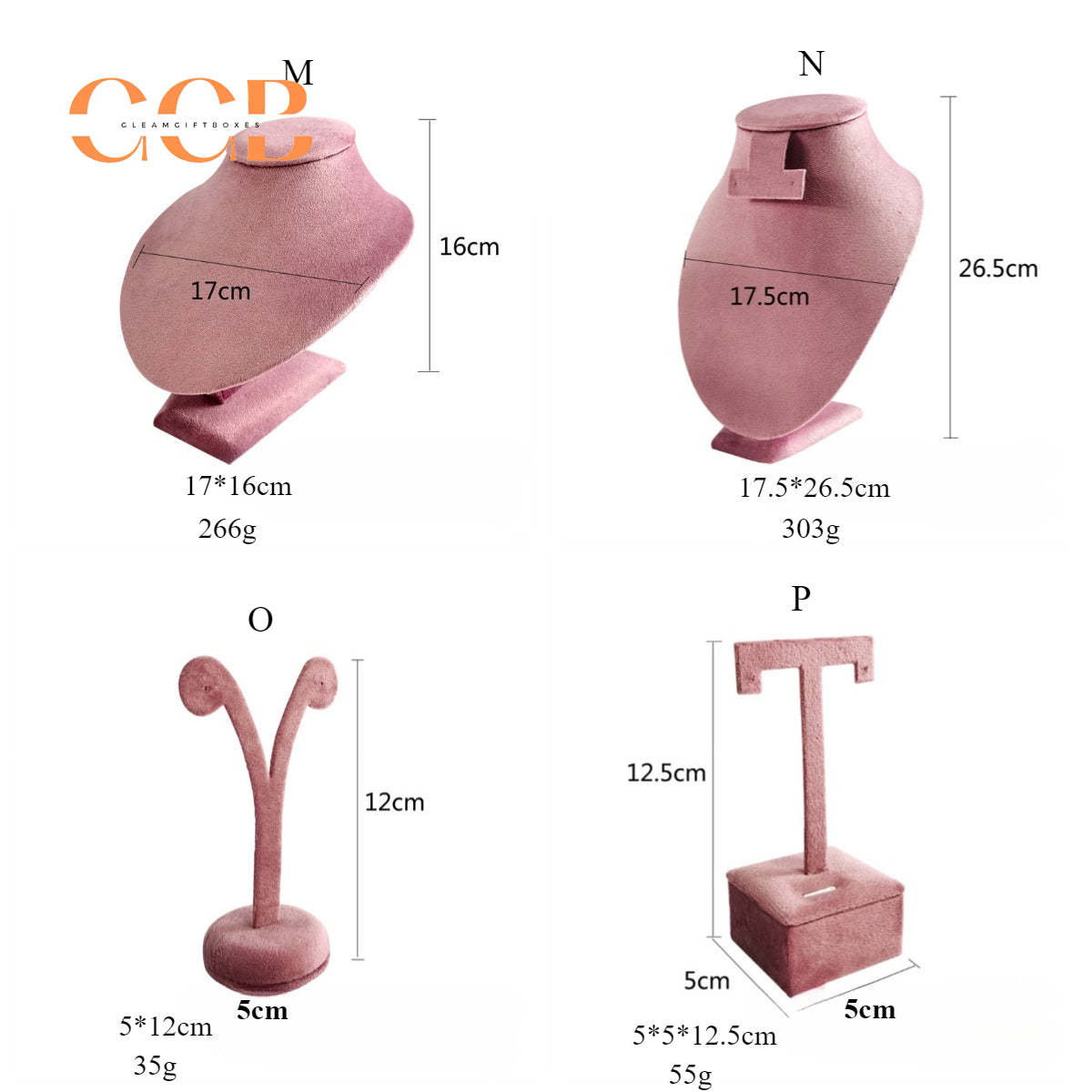 Luxury Pink Velvet Jewelry Display Set, Elegant Neck Model and Ring Holder Stand, Bracelet Display for Showcase, Gift for Jewelry Lovers