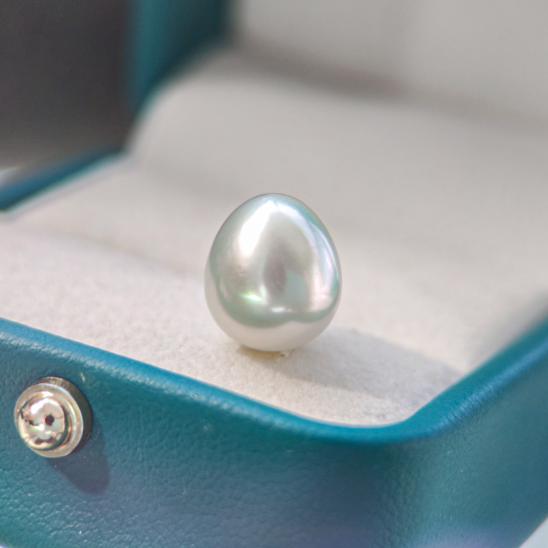 5A 10-14mm Australian White South Sea Drop Pearl, Silky Texture Strong Luster Teardrop Natural Pearl Bead for Pendant Earring Wholesale