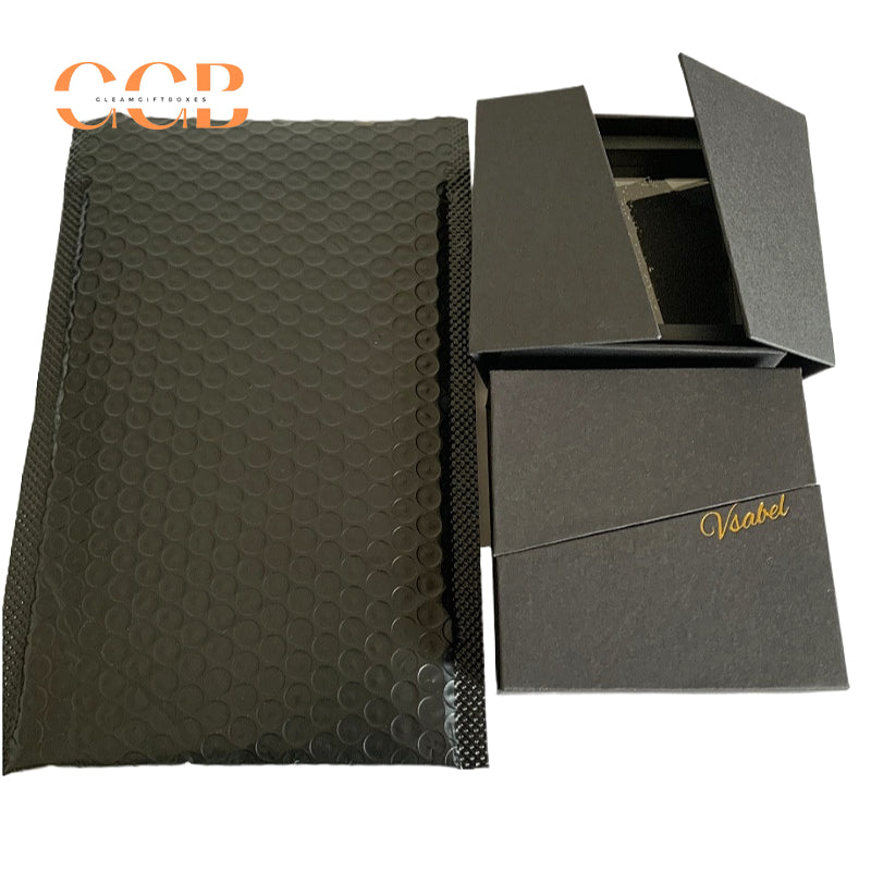 200 Sets Black Custom Jewelry Box With Mailer Bag Bundle - Australia Jewellery Package Wholesale