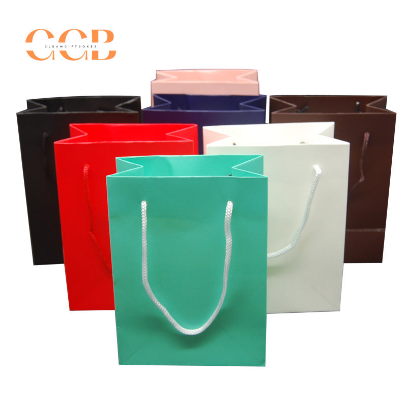 20pc Bulk Wholesale Paper Gift Bags | Custom Logo Jewelry Handbag Tote | Retail Packaging Supplier