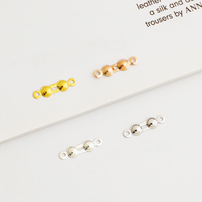 10pcs Double Ball Connector Clasp -2.5,3.5mm