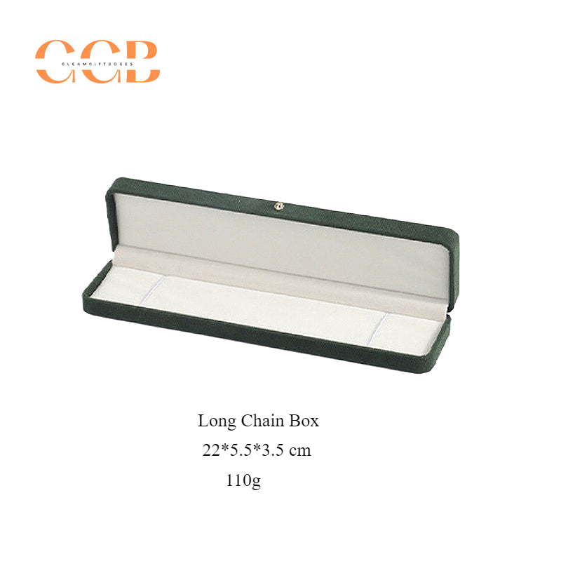 Red Velvet Jewelry Gift Box for Necklace Ring Bracelet, Custom Logo