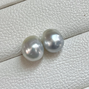 4A 9-15mm Australian White South Sea Baroque Pearl, Round Loose Pearl with Strong Luster and Minimal Blemish, Single Bead for Jewelry