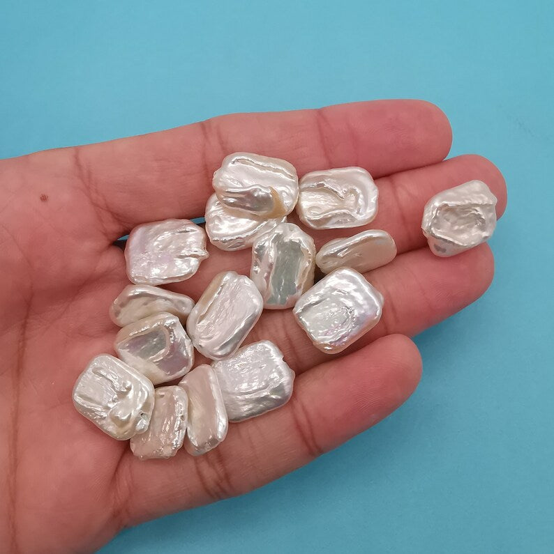 15.8mm Rectangle Baroque Pearl Beads