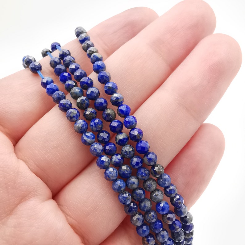 AA+ 4mm Lapis lazuli beads