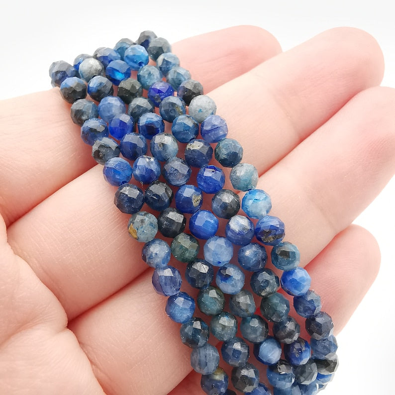 AA+ 4mm Faceted round Kyanite