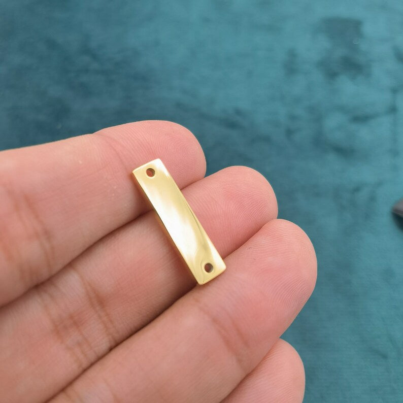 22x6mm Custom Stainless Steel Rectangle Bar Tag