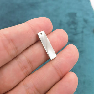 22x6mm Custom Stainless Steel Rectangle Bar Tag