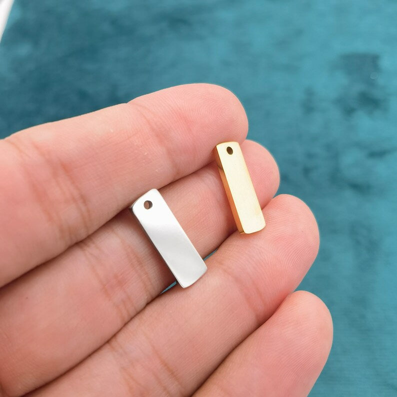 18x6mm Engravable Rectangle Tag