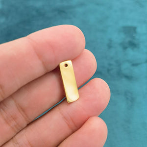1Pc 18mm Personalized Rectangle Bar Tag