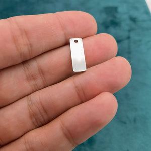 18x6mm Engravable Rectangle Tag