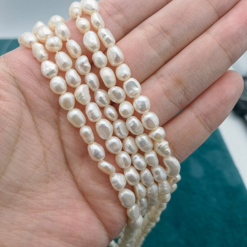 A+ 5-6mm oval nugget pearl