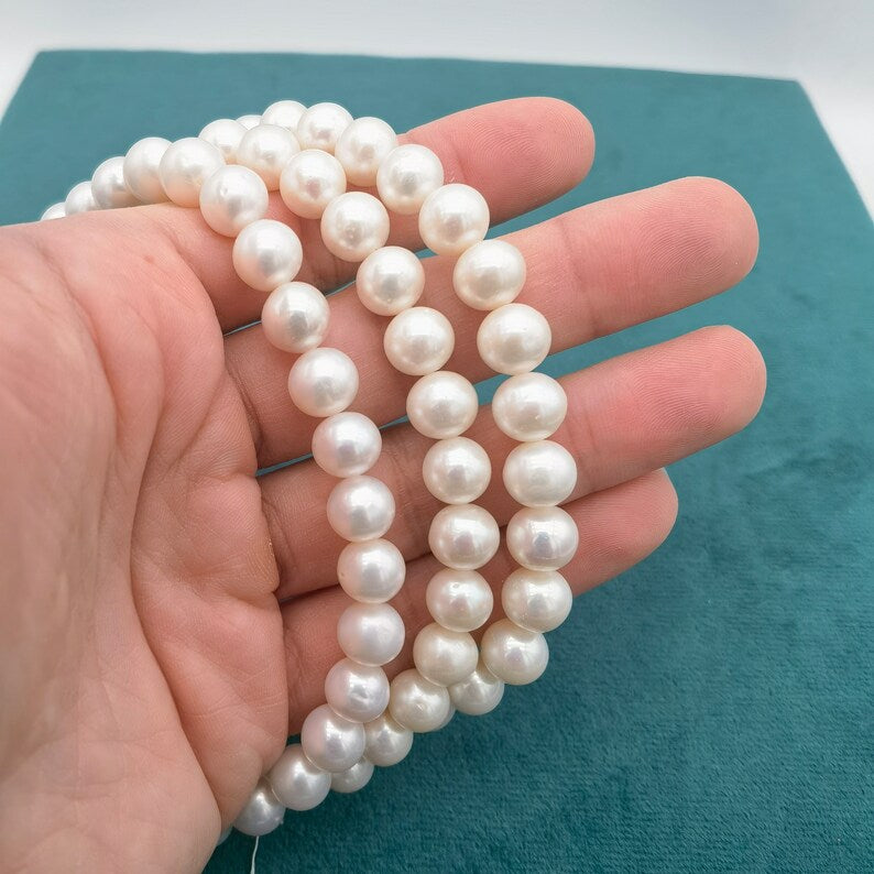AAA 9mm High Luster Round Freshwater Pearls