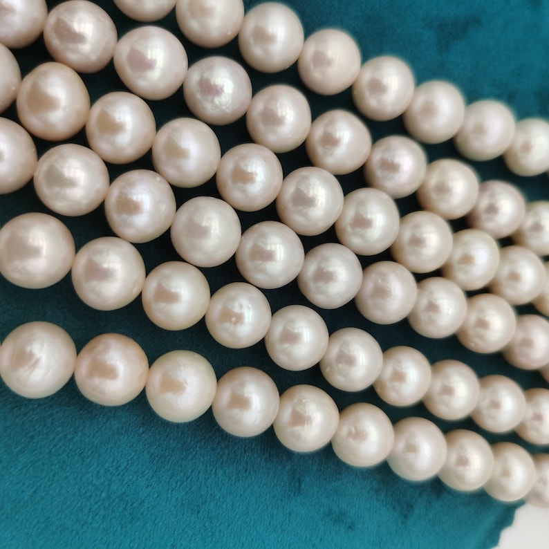 AAA High Luster 10-11mm Round Edison Freshwater Pearls
