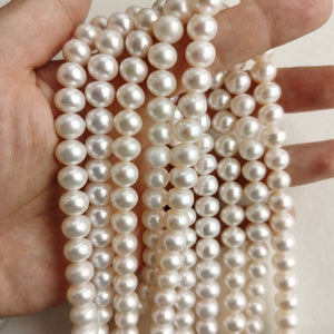 AAAA 9mm High Luster Nearly Round Freshwater Pearls