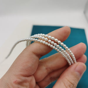 AAAA 2.5mm nearly round white seed pearl