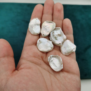 1pc aaa+ 17-22mm white keshi pearl