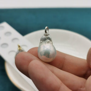 1pc 12-13mm Teardrop Baroque pearl pendent