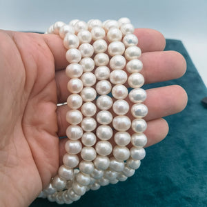 AAA High Luster 8-9mm Round Freshwater Pearls