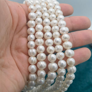A+ Grade 8-9mm Freshwater Pearl Strands