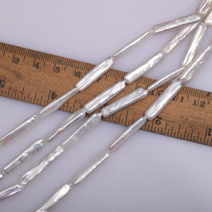 6*24mm Baroque pearl stick strand 39-40cm