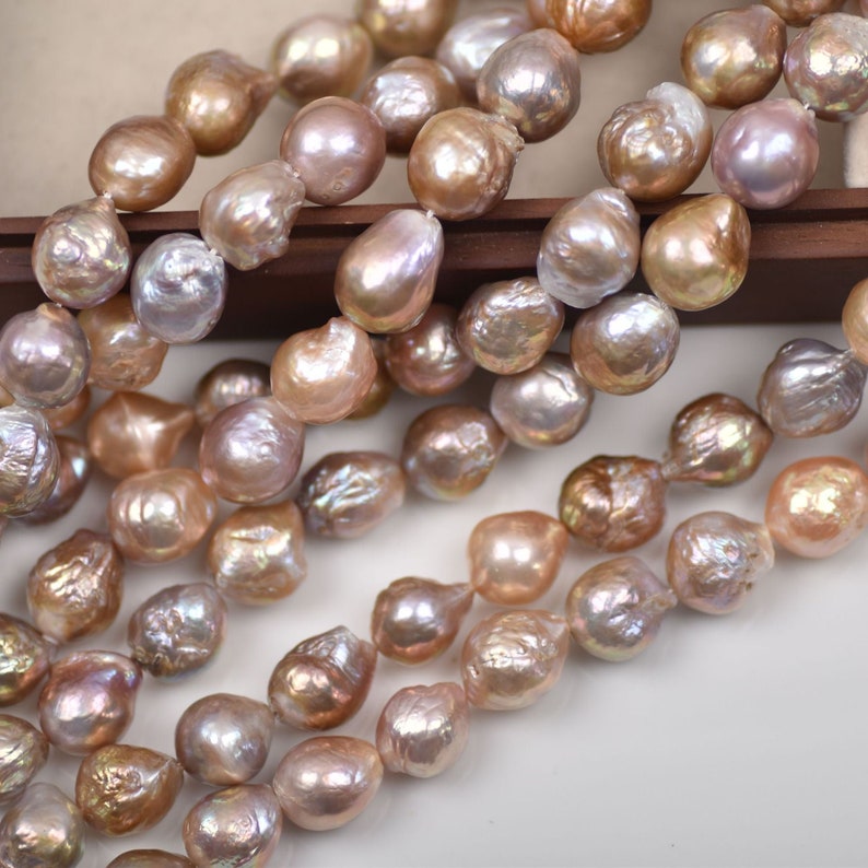 12-14mm Baroque large grain Flameball pearl