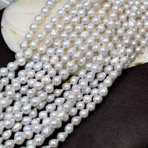8mm Small freshwater pearl baroque pearl strand