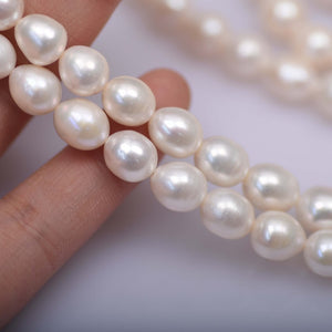 8-9mm Natural Freshwater Rice pearl strand