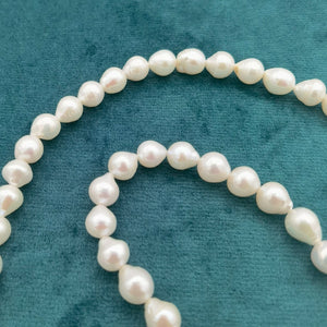 AA 8-9mm White Broque tail pearl,Baroque Pearl Droplet strand, 40-45 pcs