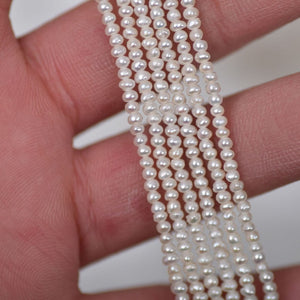 AAA 2-2.5mm high luster mini white pearl