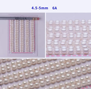 1pc 6A 2-13mm button pearl half drilled, loose pearl
