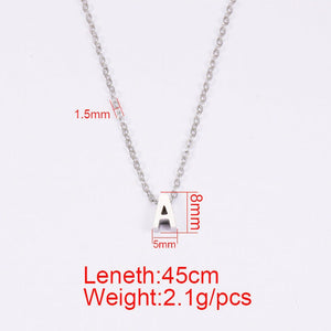 Stainless steel 45cm letter pendant