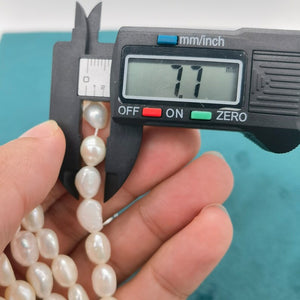 A+ 7-8mm oval nugget pearls