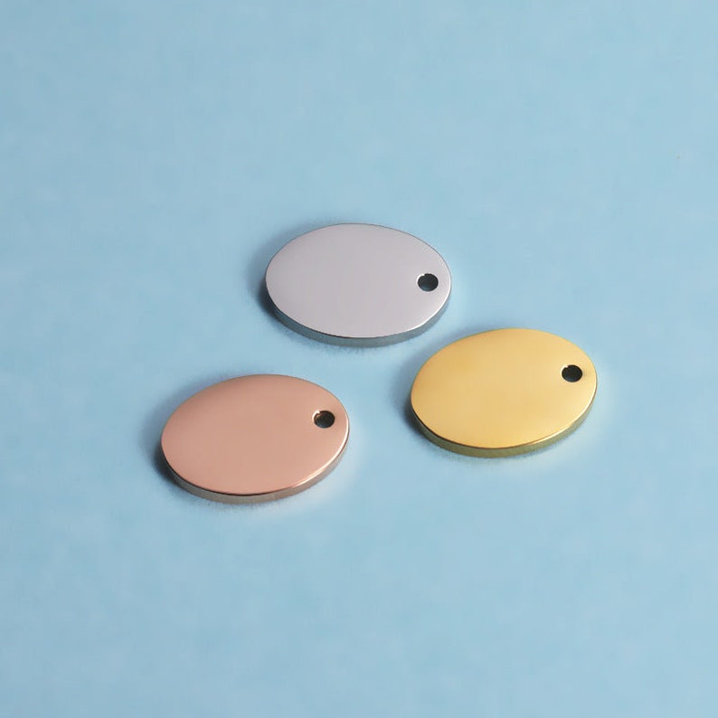 16x12mm Oval Engravable Tags Wholesale