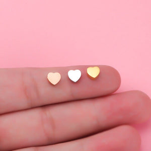 Stainelss steel love heart spacer