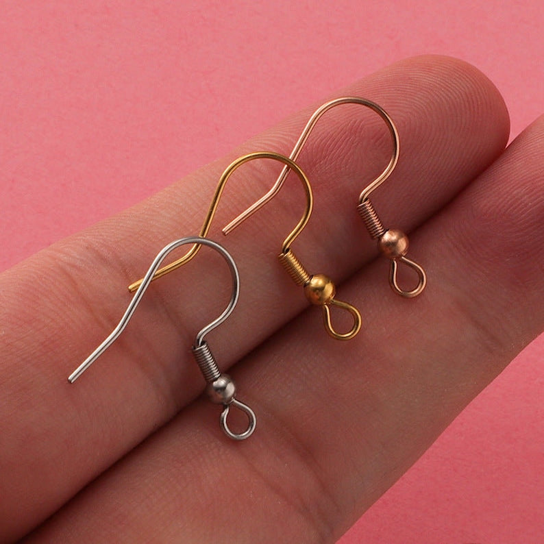 Gold & Silver stainless steel earring hooks
