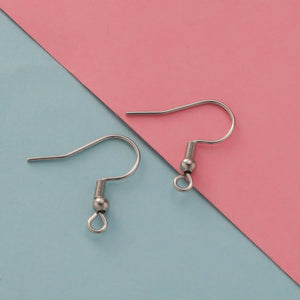 Gold & Silver stainless steel earring hooks