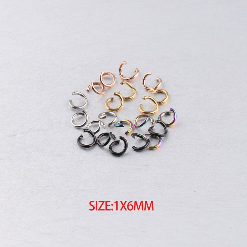 1 * 6mm Stainless steel jump ring