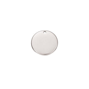 Personalized Stainless Steel Round Tags, 12mm 15mm 20mm Circle Disc Tags for Engraving