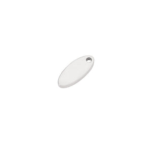 Personalized Stainless Steel 5*12mm Oval Tag Pendants