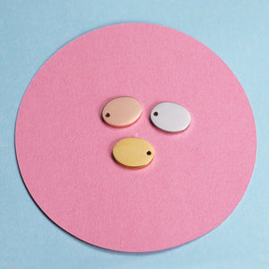 16x12mm Oval Engravable Tags Wholesale