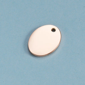 16x12mm Oval Engravable Tags Wholesale