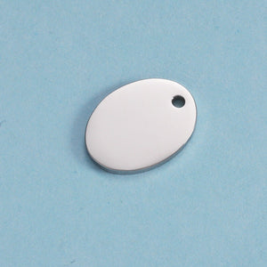 10mm Custom Oval Wholesale Tags