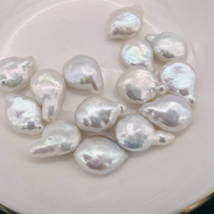 1pc 12mm natural white loose freshwater pearls