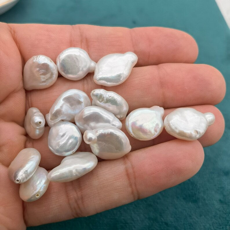 1pc 12mm natural white loose freshwater pearls